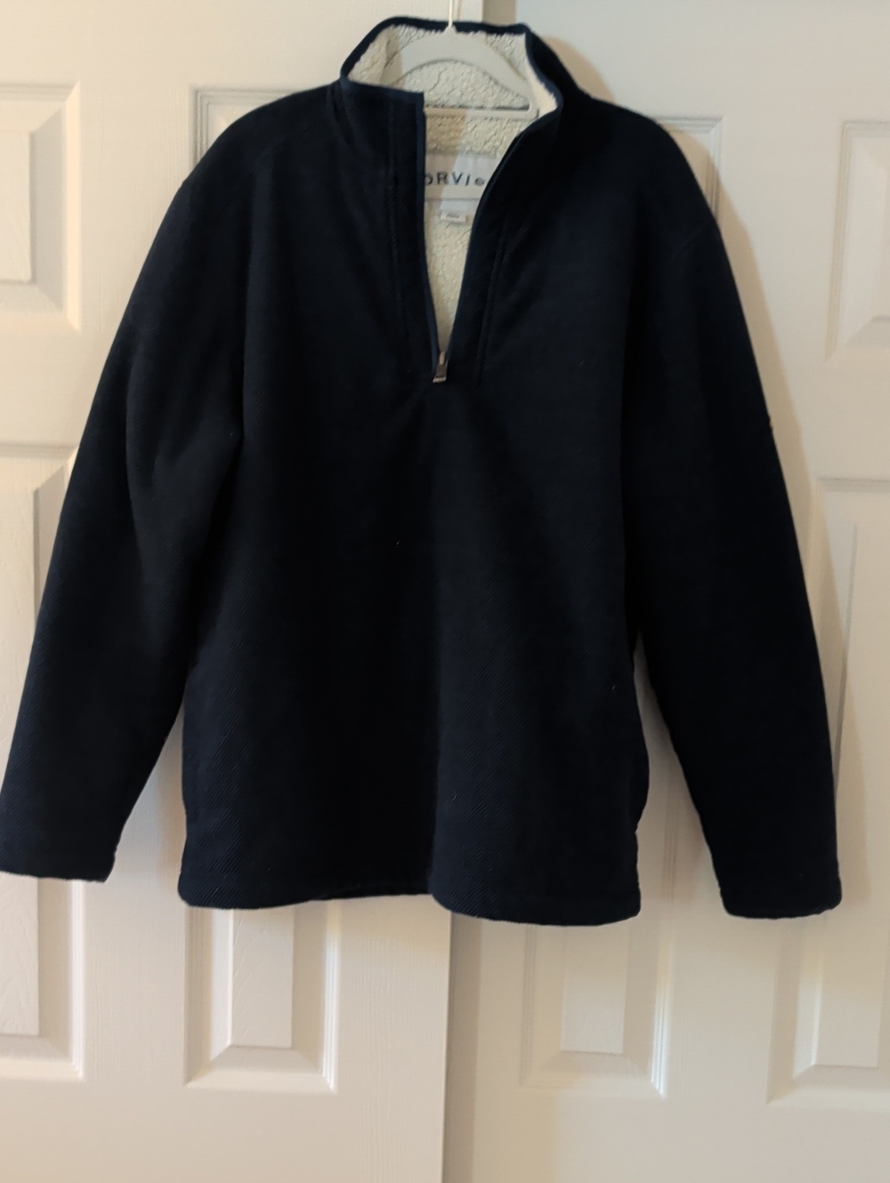 Orvis Quarter Zip Pullover Dark Blue